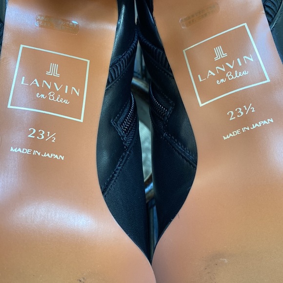 LANVIN en Bleu Heeled Ankle Boots - Picture 10 of 12